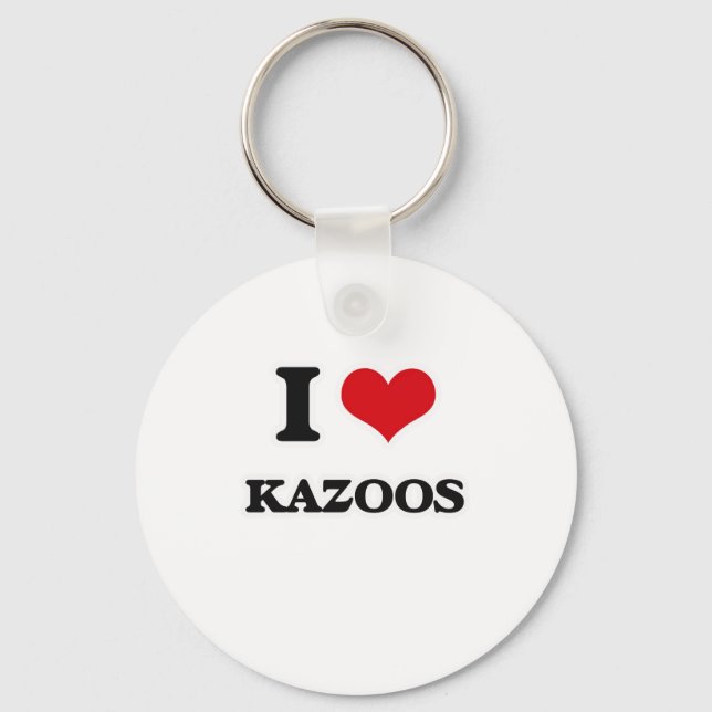 I Love Kazoos Keychain (Front)