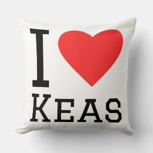 I love keas throw pillow