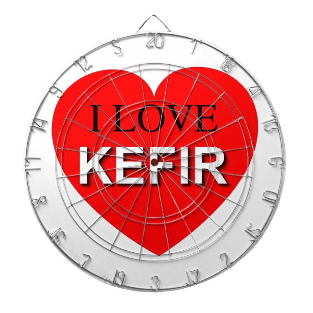 I Love Kefir Dartboard (Front)