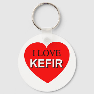 I Love Kefir Keychain