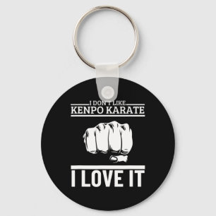 I Love Kenpo Karate Funny Proud American Kenpo Keychain