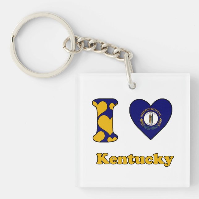 I love Kentucky Keychain (Front)