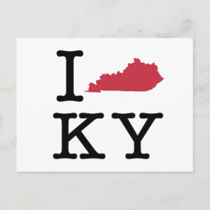I Love Kentucky Postcard
