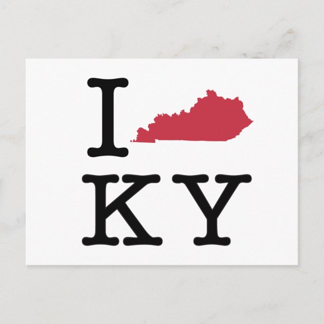 I Love Kentucky Postcard (Front)