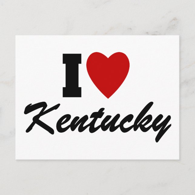 I Love Kentucky Postcard (Front)