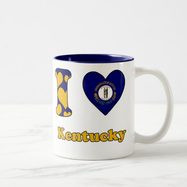 I love Kentucky Two-Tone Coffee Mug (Right)