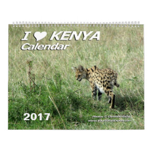 I LOVE KENYA Calendar (Two-Page)