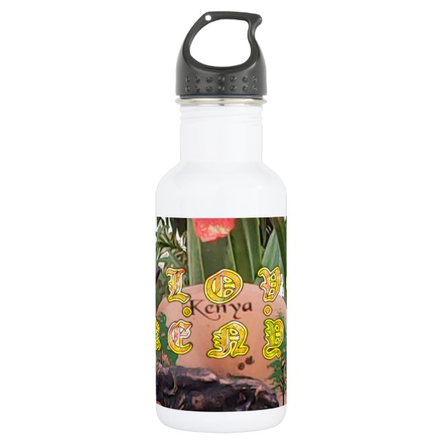 I Love kenya Hakuna Matata 532 Ml Water Bottle (Front)