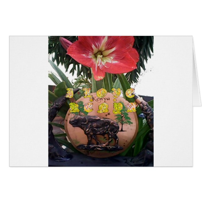 I Love kenya Hakuna Matata cadeaux (Devant horizontal)