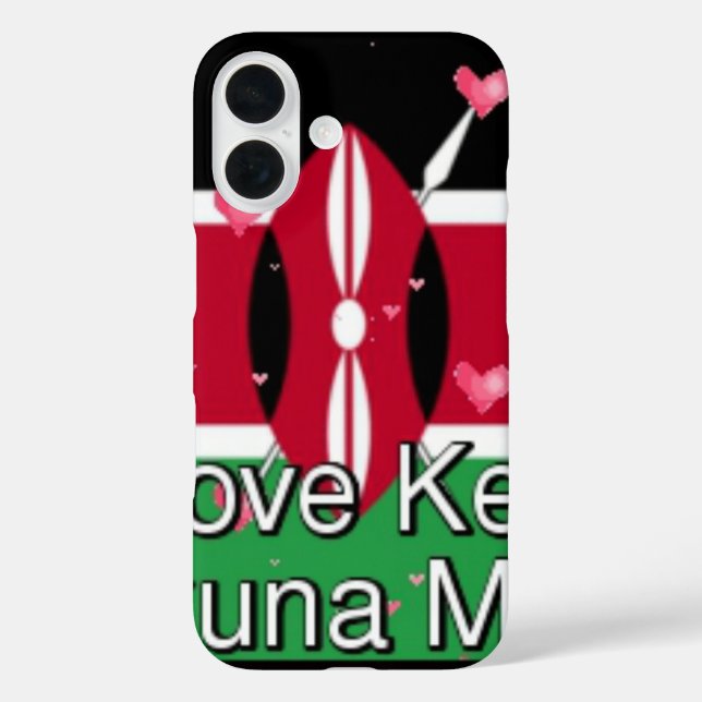 I Love ! Kenya Hakuna Matata Case-Mate iPhone Case (Back)
