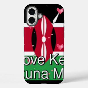 I Love ! Kenya Hakuna Matata iPhone 16 Plus Case