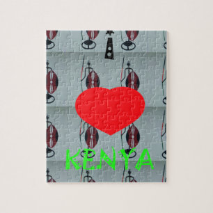 I Love Kenya Jigsaw Puzzle