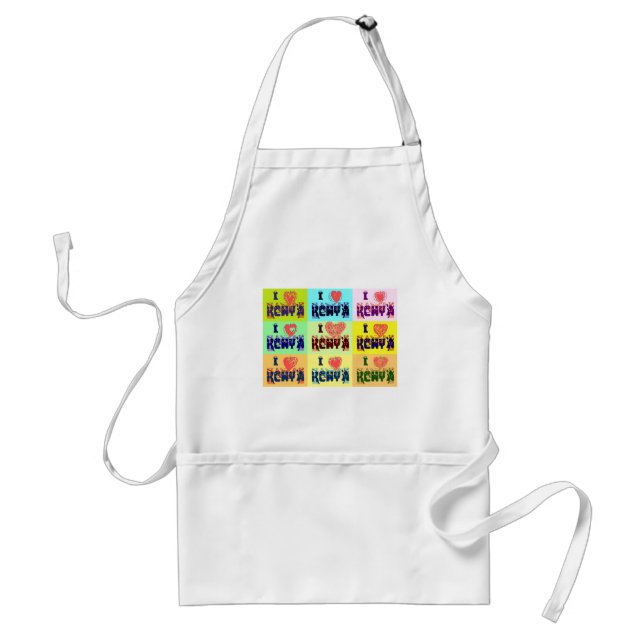 I love Kenya.png Standard Apron (Front)
