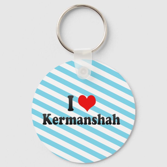 I Love Kermanshah, Iran Keychain (Front)