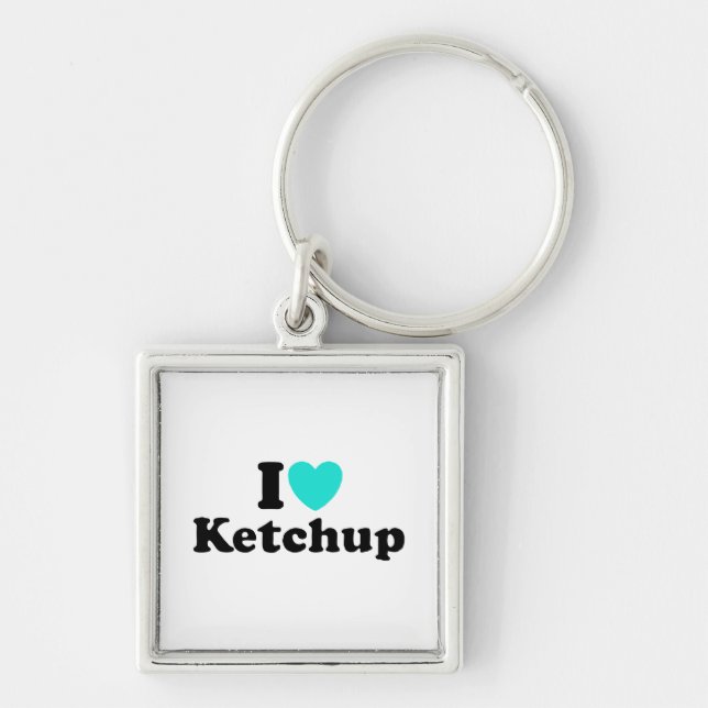 I Love Ketchup Keychain (Front)