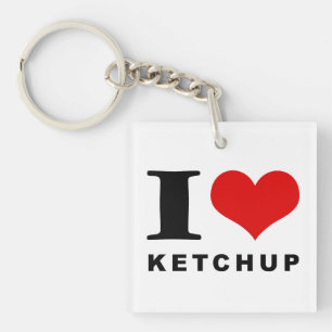 I love ketchup keychain
