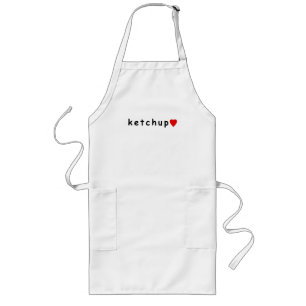 I love ketchup long apron