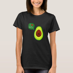 I Love Keto Avocado Quote Keto and Vegan Diets T-Shirt