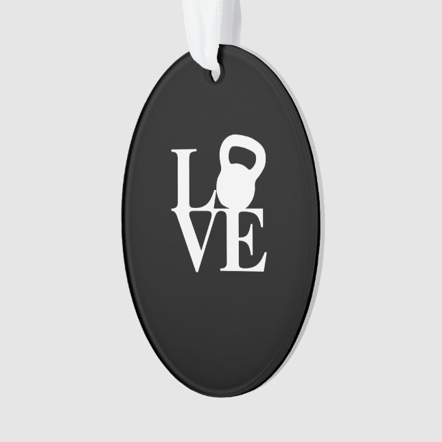 I Love Kettlebells Ornament (Front)