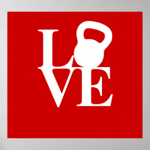 I Love Kettlebells Poster