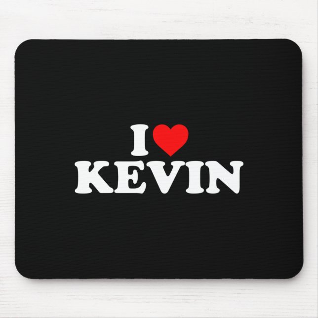I Love Kevin - Heart Long Sleeve  Mouse Pad (Front)