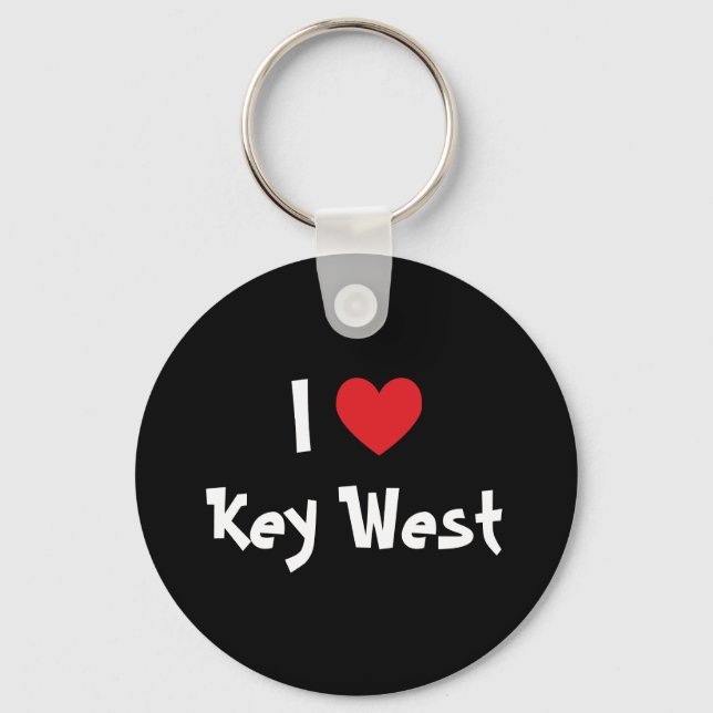 I Love Key West Florida Keychain (Front)