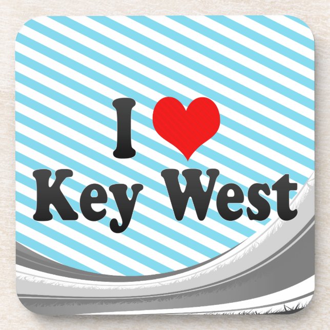 I Love Key West, United States Coaster (Front)