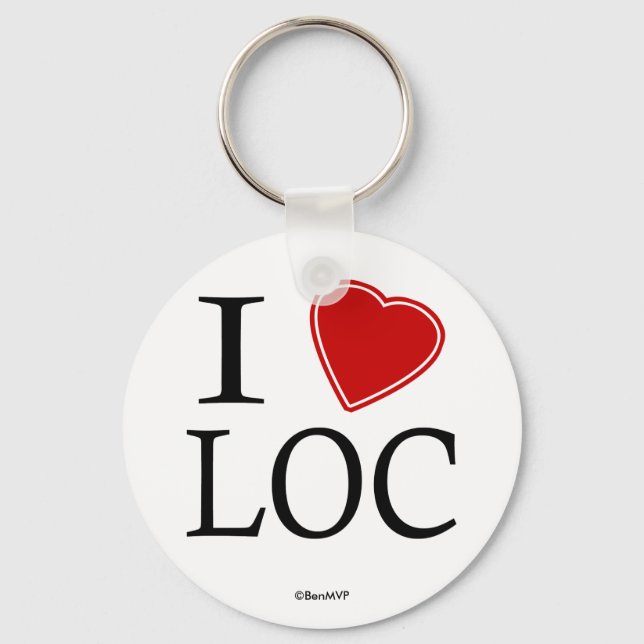 I Love Keychain (Front)