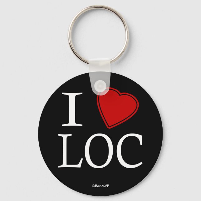 I Love Keychain (Front)