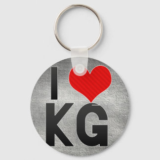 I Love KG Keychain