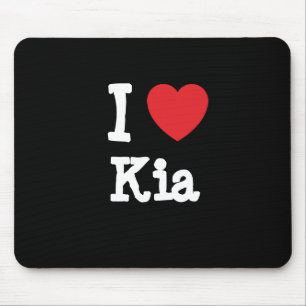 I love Kia heart T-Shirt Mouse Pad