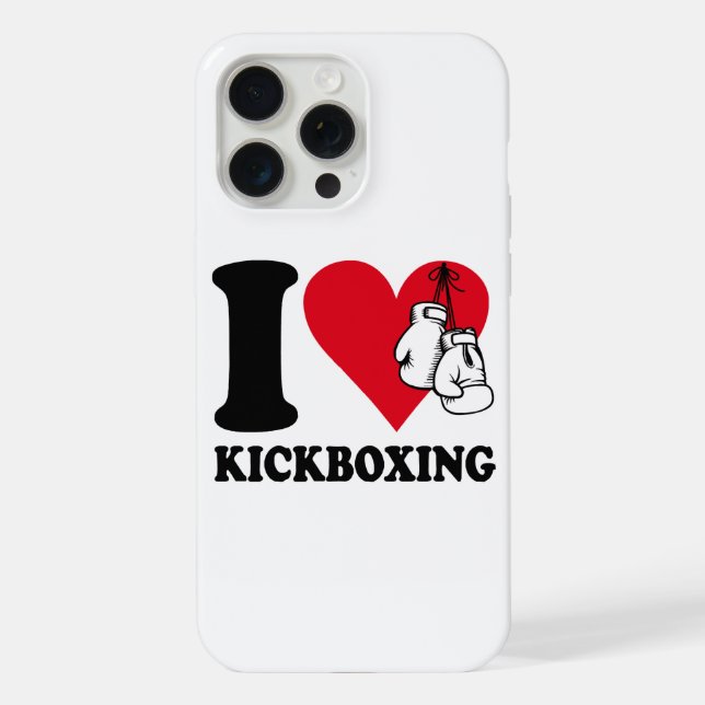 I love kickboxing iPhone case (Back)