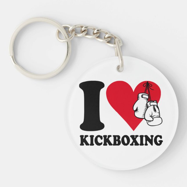 I love kickboxing keychain (Front)