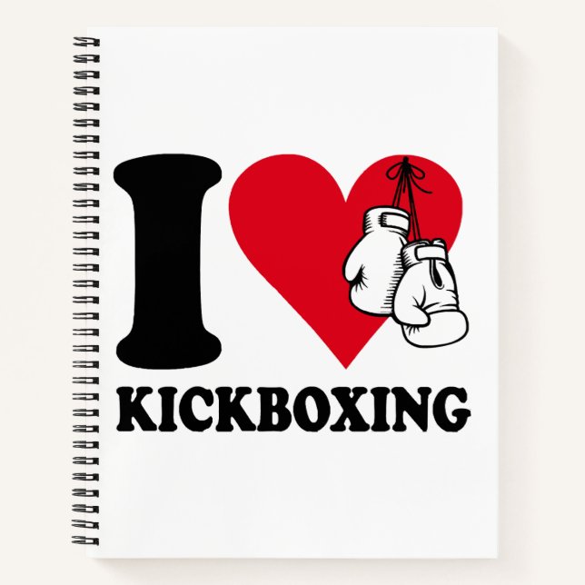 I love kickboxing notebook (Front)