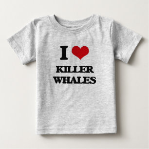 I love Killer Whales Baby T-Shirt