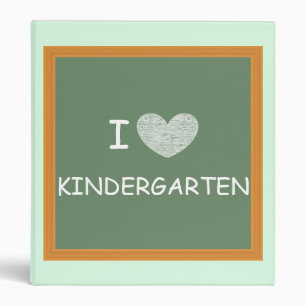 I Love Kindergarten Binder