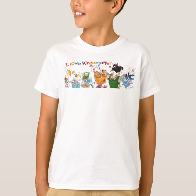 I Love Kindergarten kid's T-shirt (Front)