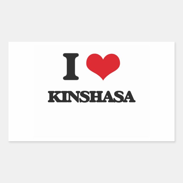 I love Kinshasa Sticker (Front)