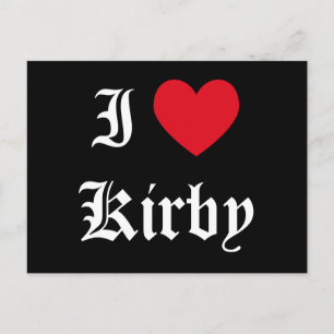 I Love Kirby Postcard