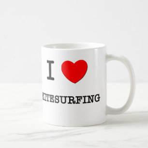 I Love Kitesurfing Coffee Mug