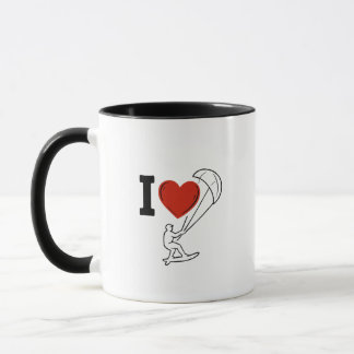 I Love Kitesurfing | Kitesurfing Lover Gift Mug