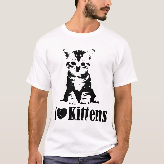 I Love Kittens T-Shirt (Front)