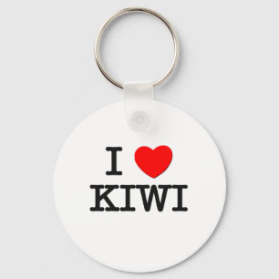 I Love KIWI ( food ) Keychain