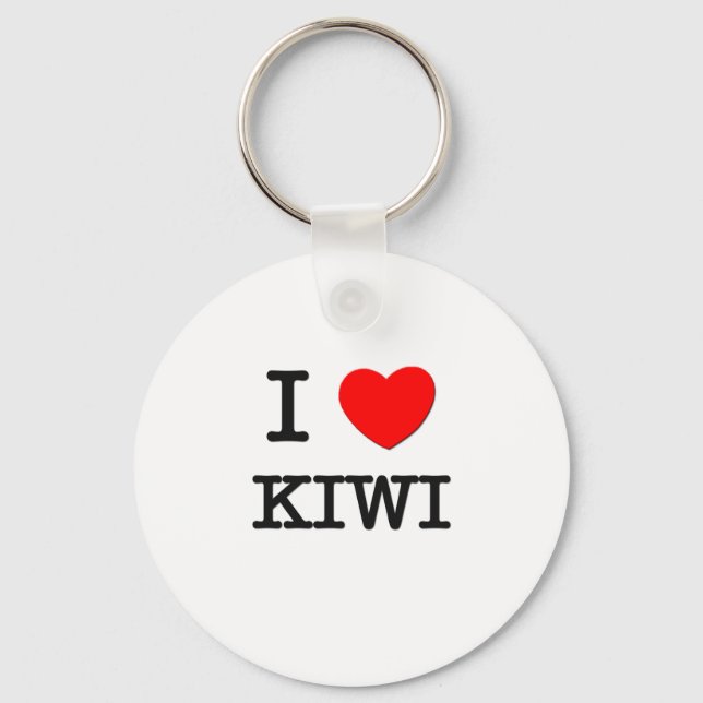 I Love Kiwi Keychain (Front)
