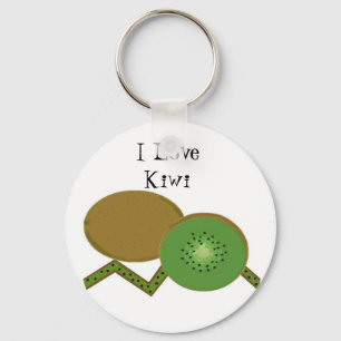 I Love Kiwi Keychain