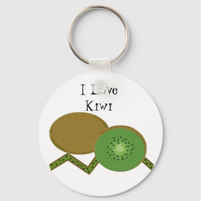 I Love Kiwi Keychain (Front)
