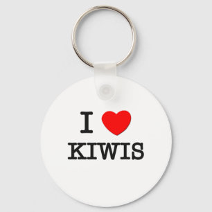 I Love Kiwis Keychain