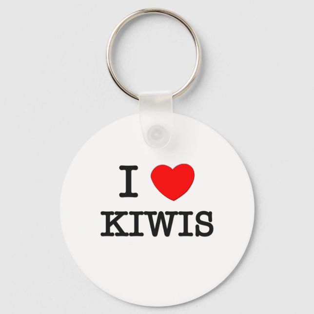 I Love Kiwis Keychain (Front)