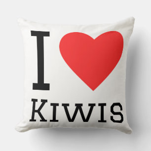 I love kiwis throw pillow