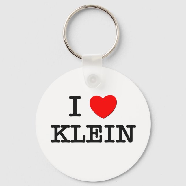 I Love Klein Keychain (Front)